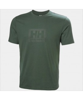 Camiseta verde logo al tono HELLY HANSEN