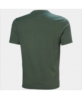 Camiseta verde logo al tono HELLY HANSEN