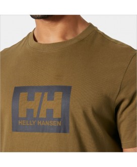 Camiseta marrón logo al tono HELLY HANSEN