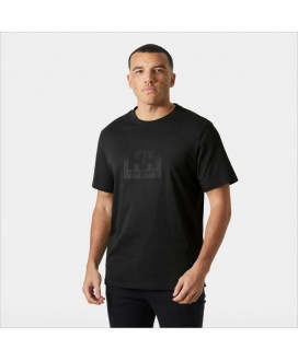 Camiseta negra logo al tono HELLY HANSEN