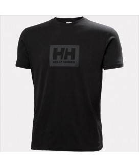 Camiseta negra logo al tono HELLY HANSEN