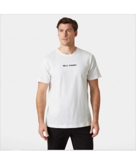 Camiseta blanca logo negro HELLY HANSEN