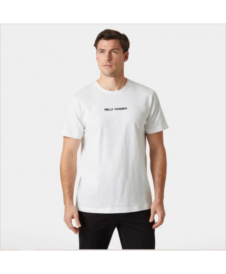Camiseta blanca logo negro HELLY HANSEN