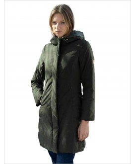 Parka caqui parte de atrás plumino HONGO