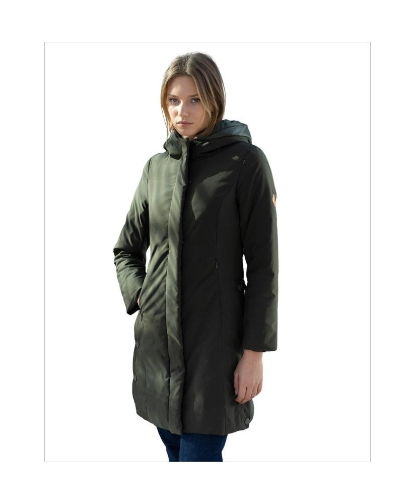 Parka caqui parte de atrás plumino HONGO