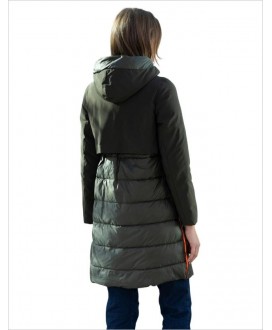 Parka caqui parte de atrás plumino HONGO