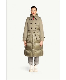 Plumas trench caqui Catherina DICHI