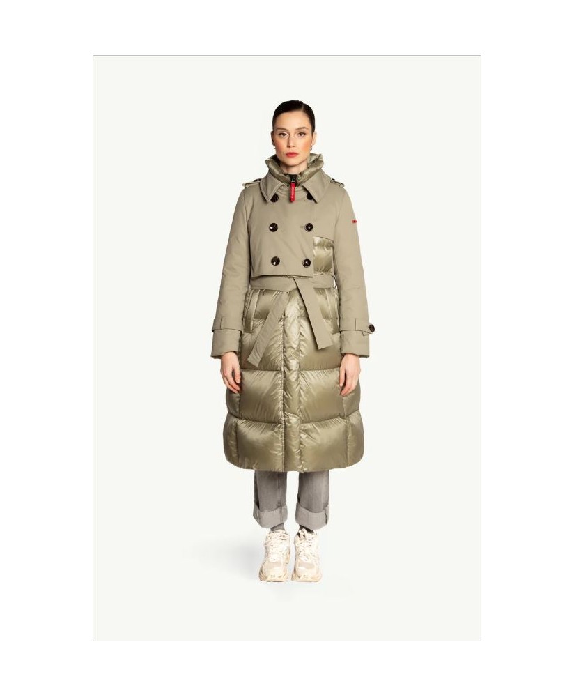 Plumas trench caqui Catherina DICHI