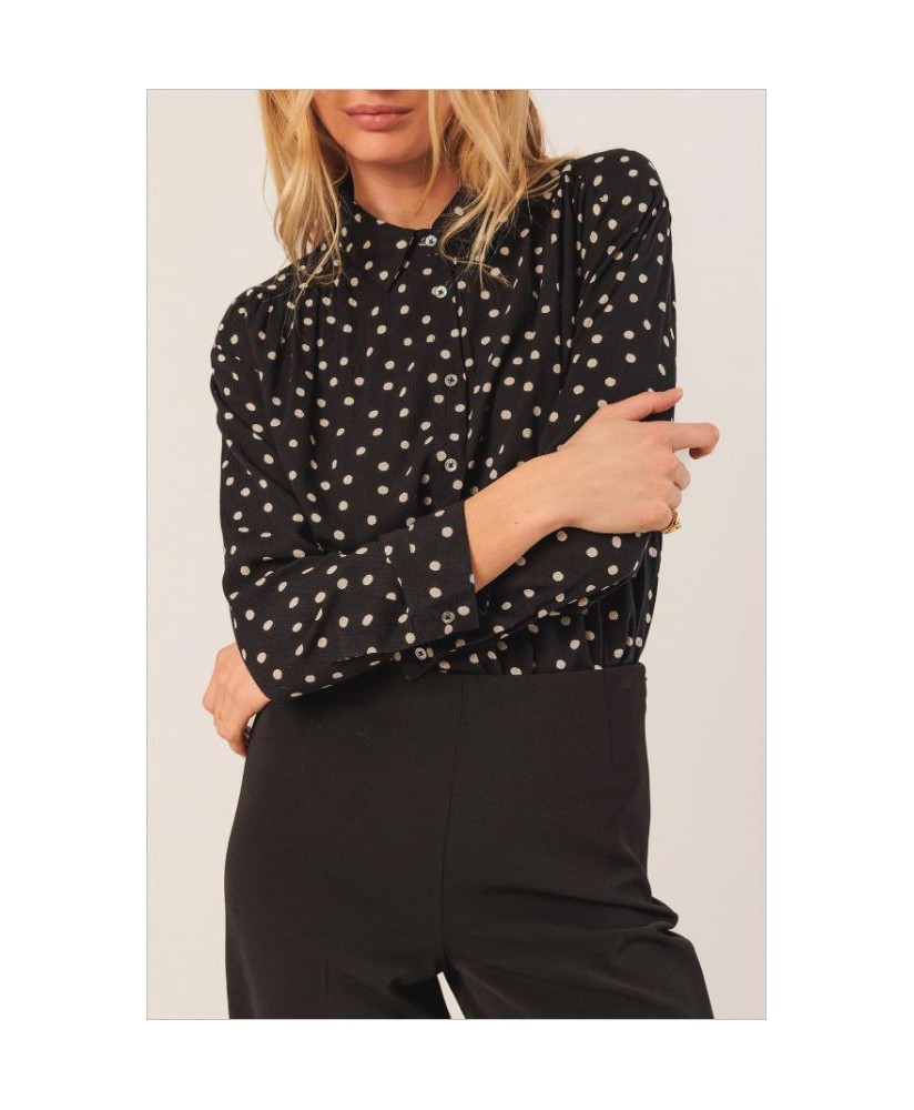 Camisa Bea topos negro INDI&COLD