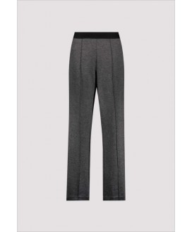 Pantalón jogger gris goma cintura letras MONARI