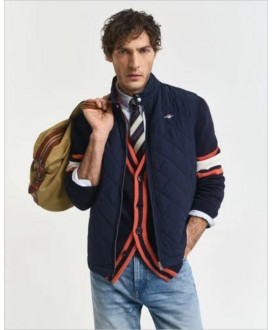 Chaleco guateado marino GANT
