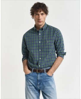 Camisa regular cuadros verde/azul GANT