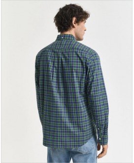 Camisa regular cuadros verde/azul GANT