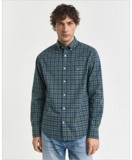 Camisa regular cuadros verde/azul GANT
