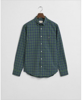 Camisa regular cuadros verde/azul GANT