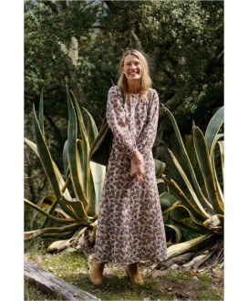 Vestido estampado beige INDI&COLD