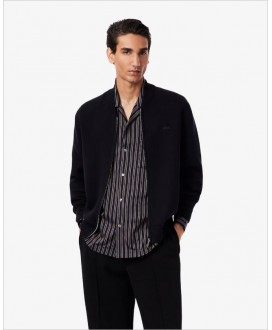 Chaqueta negra bomber punto...