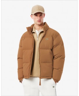 Parka acolchada camel capucha hidrófuga LACOSTE