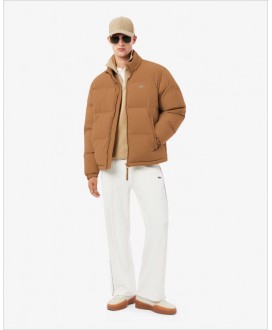 Parka acolchada camel capucha hidrófuga LACOSTE
