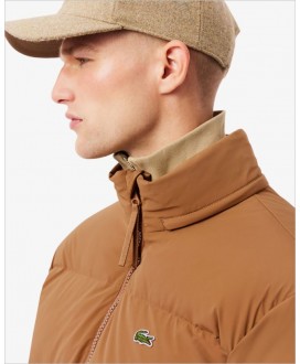 Parka acolchada camel capucha hidrófuga LACOSTE