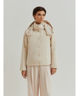 Chaqueta acolchada cruda reversible capucha LION OF PORCHES