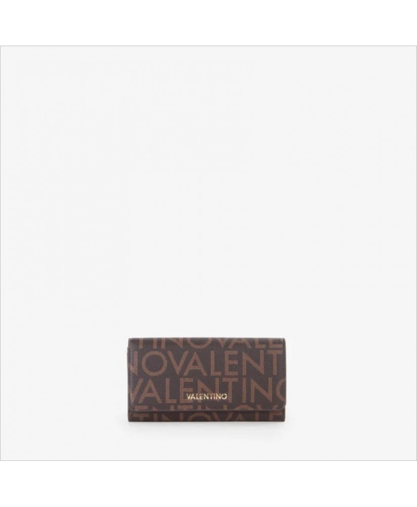 Billetera logo marrón M VALENTINO