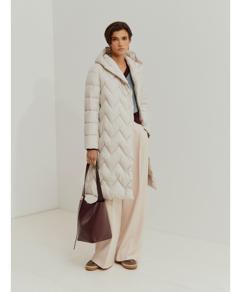 Parka cruda larga acolchada LION OF PORCHES