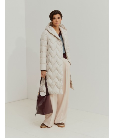 Parka cruda larga acolchada LION OF PORCHES