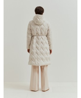 Parka cruda larga acolchada LION OF PORCHES