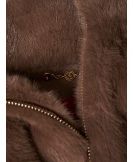 Chaquetón corto pelo marrón LION OF PORCHES