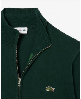Chaqueta verde cremallera LACOSTE