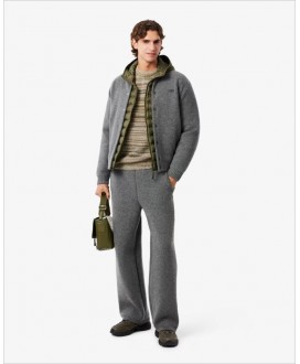 Plumífero verde capucha LACOSTE