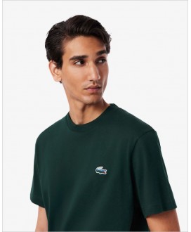 Camiseta classic fit verde LACOSTE