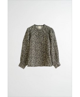 Blusón estampado hojas gris INDI&COLD